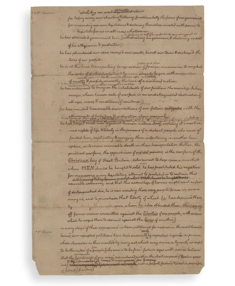 declaration of independence USA - Facsimile